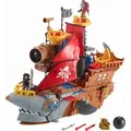 Imaginext Piraten, Hai-Maul Piraten-Schiff Spielset, Kinder-Spielzeug, Action-Figur