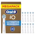 Oral-B iO Aufsteckbürsten Ultimative Reinigung, Weiß, 10 Stück - Original Zahnbürstenaufsatz für Elektrische Zahnbürste, Zahnbürstenköpfe für Fortschrittliche Tiefenreinigung
