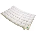 Vitaschlaf Gänsedaunenbettdecke Vitaschlaf® BIO-LUXE-KBA Bettdecken für Sommer Winter Ganzjahresdecke, Füllung: 100% Gänsedaunen, Bezug: 100% BIO-Baumwolle, Bettdecke 135x200 cm, 155x220 cm und weitere Größen, Made in Germany beige 155 cm x 220 cm