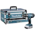 Makita HP488D009 2-Gang-Akku-Schlagbohrschrauber inkl. 2. Akku, inkl. Ladegerät, inkl. Koffer, mit Zubehör