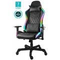 DELTACO Gaming Stuhl, schwarz incl. RGB Beleuchtung