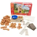 teifoc Windmühle Steinbaukasten, (Konstruktionsspielzeug, 100 St., Bastelset), Made in Germany, nachhaltig & vegan