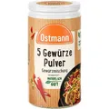 Ostmann Gewürzmischung 5 Gewürze Pulver, ohne Salz, für asiatische Gerichte, vegan, im Streuer, 30 g
