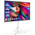 ESMART Beamer-Leinwand Professional MISATI Stativ, 72 Zoll, 160 x 90 cm, Format 16:9, Stativleinwand