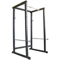 Train Hard Power Rack Squat Cage Kraftstation mit Klimmzugstange, erweiterbar mit Latzug, zertifizierte Premium Qualität nach EN957, 400 kg belastbar!