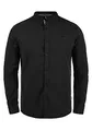 !Solid Allion Herren Hemd Langarmhemd Freizeithemd mit Stehkragen Slim Fit, Größe:XXL, Farbe:Black (9000)