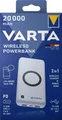 Varta Wireless Powerbank 20000mAh 20W PD QC 3.0 Schnellladegerät