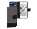 kwmobile Etui Wallet Case für Apple iPhone SE (1.Gen 2016) / 5 / 5S, Hülle mit Ständer - Handyhülle Kartenfächer