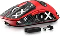 ATTACK SHARK Tri-Modi & 80 Millionen Klicks 6 einstellbare DPI zu26000, 200 Stunden Gaming-Maus (Bluetooth, USB, kabelgebunden, Anpassbare Software und Energiesparmodus: Treibersoftware ermöglicht)