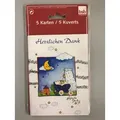BSB Grußkarten Geburt – Baby - Danksagung - 5 Karten – 5 Umschläge – im