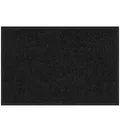 Color Your Life Fußmatte Rhine, waschbare & leistungsstarke Fußmatte mit Rutschfester Rückseite, rechteckig, Höhe: 6 mm, Erhältlich in vielen Größen schwarz 90 cm x 120 cm x 6 mm