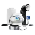 GrowPRO Lüftungsset Silent Digital 1180 m3/h mit Temperatursteuerung inkl. Aktivkohlefilter und EC-Rohrventilator