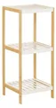 Beistellregal aus Bambus mit 3 Böden - Standregal, 34 x 80 x 33 cm
