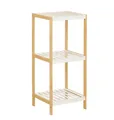 Beistellregal aus Bambus mit 3 Böden - Standregal, 34 x 80 x 33 cm