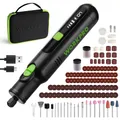 WORKPRO 7,2 V Kabellos Drehwerkzeug Set, Multifunktionswerkzeug mit 117 Zubehörteilen, mit 6 einstellbaren Geschwindigkeiten, Aufbewahrungstasche, ideal zum Schneiden, Schleifen