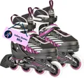HUDORA Kinderinliner Mia, Gr. 29-40, schwarz/lila : anthrazit : 29-32
