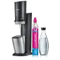 SodaStream Wassersprudler SodaStream Crystal 3.0 Metall, Edelstahl Schwarz