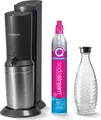 SodaStream Crystal 3.0 Wassersprudler | Glasflasche | Quick-Connect CO2 | 0,6l | spülmaschinengeeignet