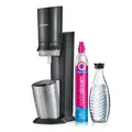 SodaStream Crystal 3.0 Titan 1 CO2-Zylinder und 1 Glaskaraffe