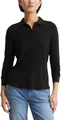 Marc OߴPolo Damen Jerseybluse mit Stretch-Anteil Spitzkragen, Schwarz (Black), XS