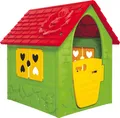 Dohany Spielhaus grün rot Kinderspielhaus Gartenhaus Indoor Outdoor +2J