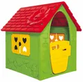 Spielhaus Kinder Kinderspielhaus grün rot  Gartenhaus Indoor Outdoor Dohany +2J