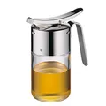 WMF Barista Sirup-/ Honigspender Glas 240ml, Cromargan Edelstahl poliert, spülmaschinengeignet