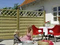 Plus Zaun Bergen mit Rankgitter 180 x 180 cm Druckimprägniert