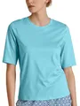CALIDA Favourites T-Shirt Damen, temperaturausgleichend und atmungaktiv Blue Topaz 32-34