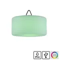 Akku LED Pendellampe RGB + warmweiß IP44 für Außen Garten Balkon Terrasse USB