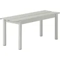 Muuto Linear Steel Gartenbank, 110 cm, grau