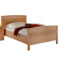 Seniorenbett Komfortbett höhenverstellbar Buche Dekor