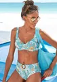 Sunseeker Bügel-Bikini-Top Suva, mit breiten Trägern, aquablau-bedruckt