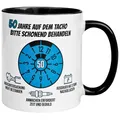 50 Geburtstag Männer Geschenk Tasse | 50 Jahre auf dem Tacho – Bitte schonend behandeln | Lustige Geschenk Geburtstagstasse mit Spruch 50. Geburtstag | 50ter Geburtstag - Geburtstagsgeschenk Mann
