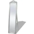 vidaXL Standspiegel im Barock-Stil 160x40 cm Silbern 243693