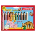 STABILO Buntstift Wasserfarbe & Wachsmalkreide woody 3 in 1, Jubiläumsedition, 1