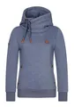 Naketano Damen Kapuzenpullover , Indigo Blue Melange, M