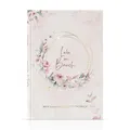 MeinBaby123® Schwangerschaftstagebuch hochwertig vergoldet, Schwanger Geschenk, Geschenk, Schwangerschaft Tagebuch (rosa flower)