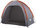 vidaXL Beistellzelt Grau und Orange Wasserdicht