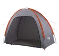 vidaXL Kuppelzelt Beistellzelt Grau und Orange Wasserdicht, (1 tlg)