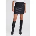 b.young Lederimitatrock BYDAJA SHORT SKIRT - schicker Minirock aus Kunstleder M