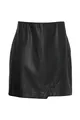 b.young BYDAJA Short Skirt Damen Lederrock Lederimitatrock Rock 100% Polyester A-Linie, Größe:M, Farbe:Black (200451)