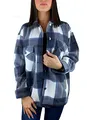 Worldclassca Damen OVERSIEZED KARO Hemd HEMDJACKE KARIERT HOLZFÄLLERHEMD LANGARMHEND MIT Brusttaschen HEMDBLUSE Bluse Shirt Designer Blogger NEU S-L 36-42 (L, Muster 6)