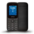 myPhone 2220 Tastentelefon, große Tasten, Farbdisplay 1,77", Akku 600 mAh, Fackel, Radio, mp3, Dual-Sim, bluetooth, Mobiltelefon für Senioren, beleuchtete Tasten, Schwarz, tastenhandy, seniorentelefon