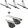 3x Fahrradträger ORION + Dachträger VDP kompatibel mit für Opel Astra H 3 Türer 2004-2011