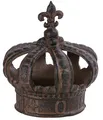 Dekofigur Krone nostalgisch ca. 15 x 15 x 17 cm Gusseisen edelrostfarben, Dehner