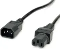 Value 19.99.1123 Stromkabel Schwarz 3 m C14-Koppler C15-Koppler (19.99.1123)