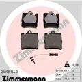 Bremsbeläge 21898.155.2 ZIMMERMANN für MERCEDES-BENZ CLK Cabriolet E-KLASSE SLK