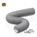 HG Power 75mm Abluftschlauch 5m Flexibel PVC Alu Schallgedä