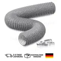Flexible Lüftungs PVC Schlauch 75mm 5m Luftkanal Isoliert Profi